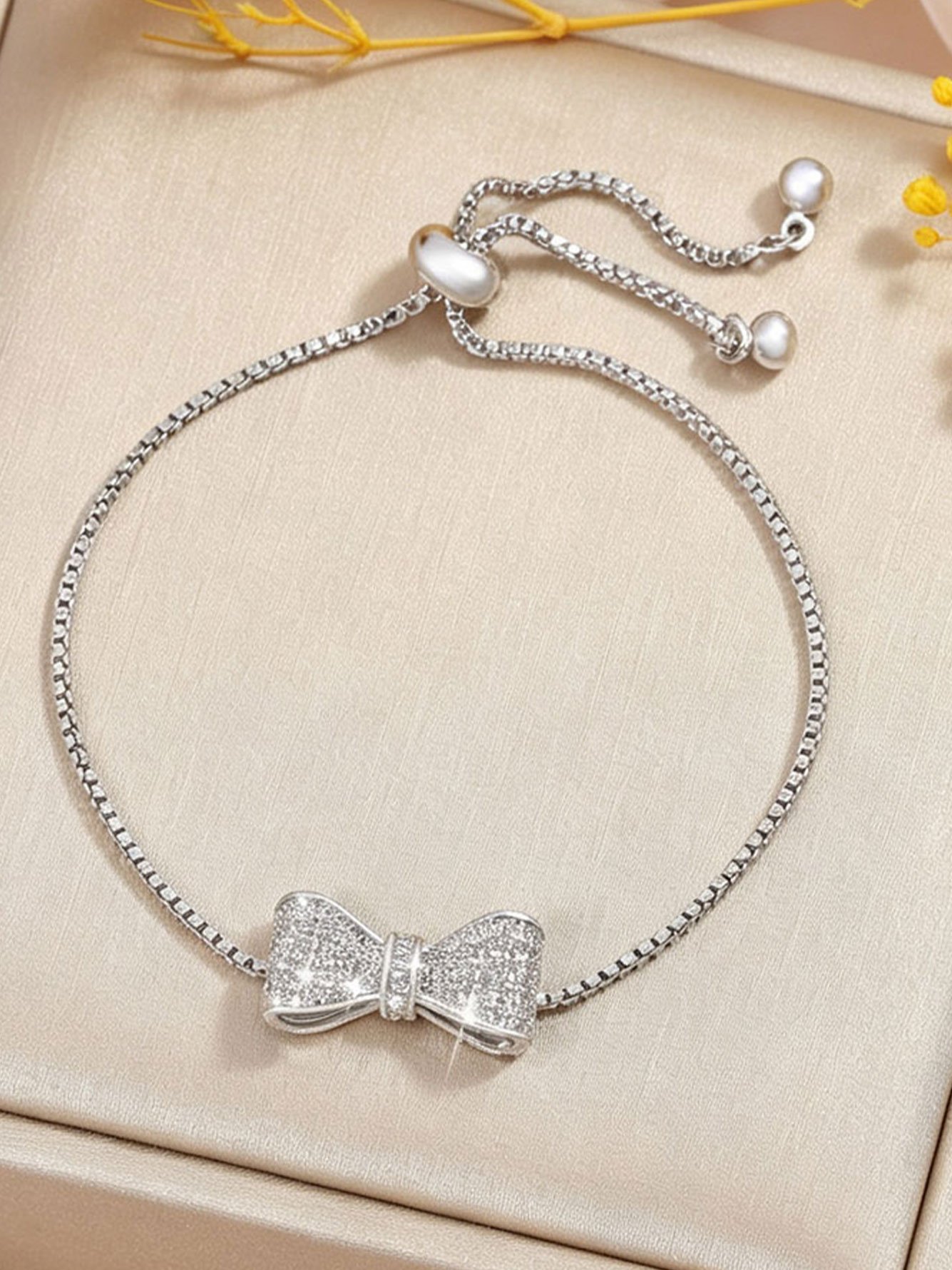 Silver Texture Link Bracelet