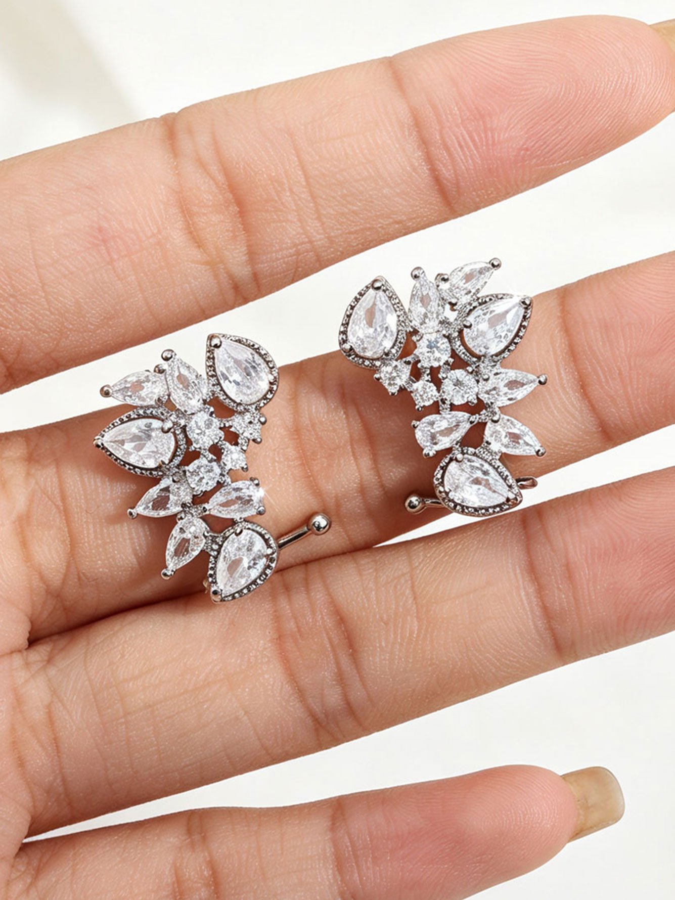 Silver Plain Earrings