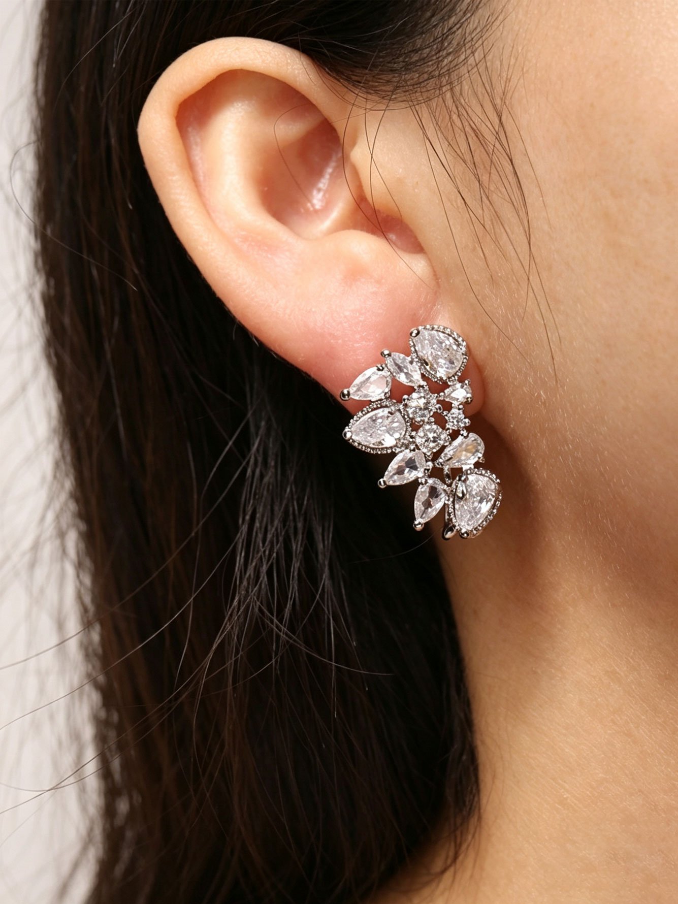 Silver Plain Earrings