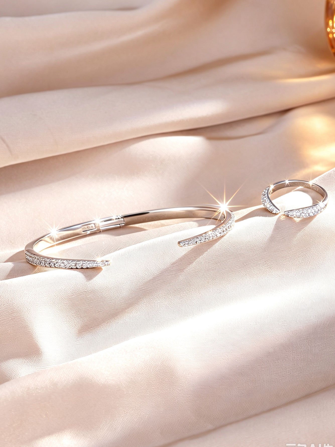 Silver Solid Cuff Bracelet
