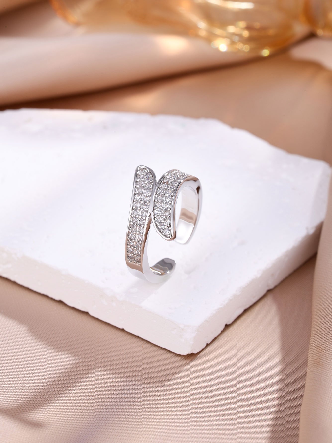 2pcs Womens Bracelet and Ring Set