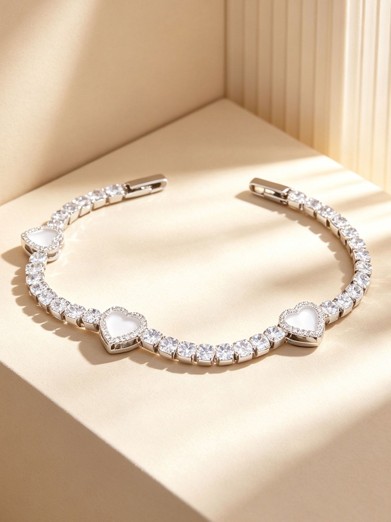 Silver Solid Link Bracelet