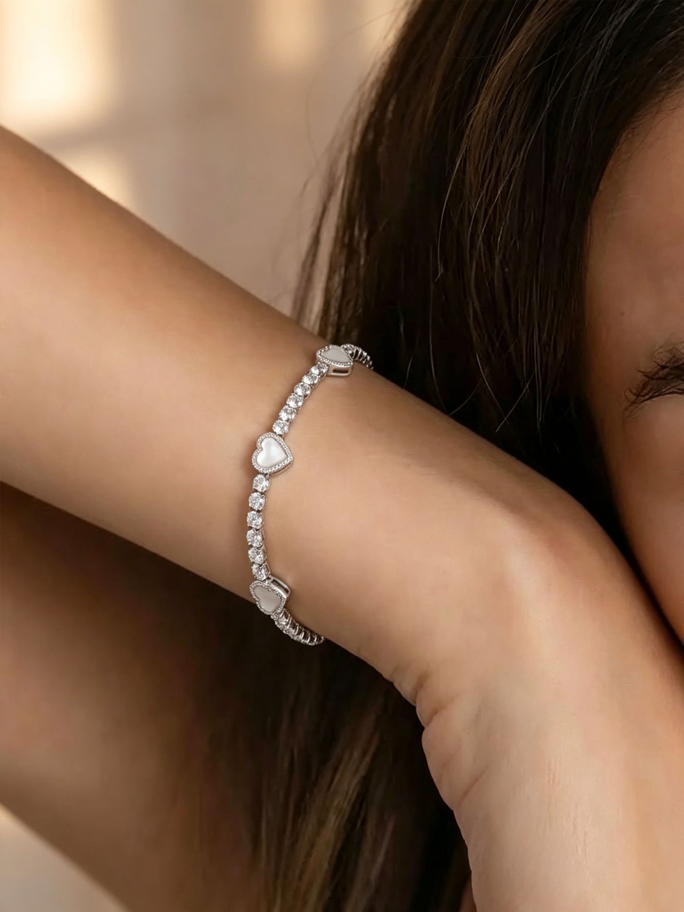 Silver Solid Link Bracelet