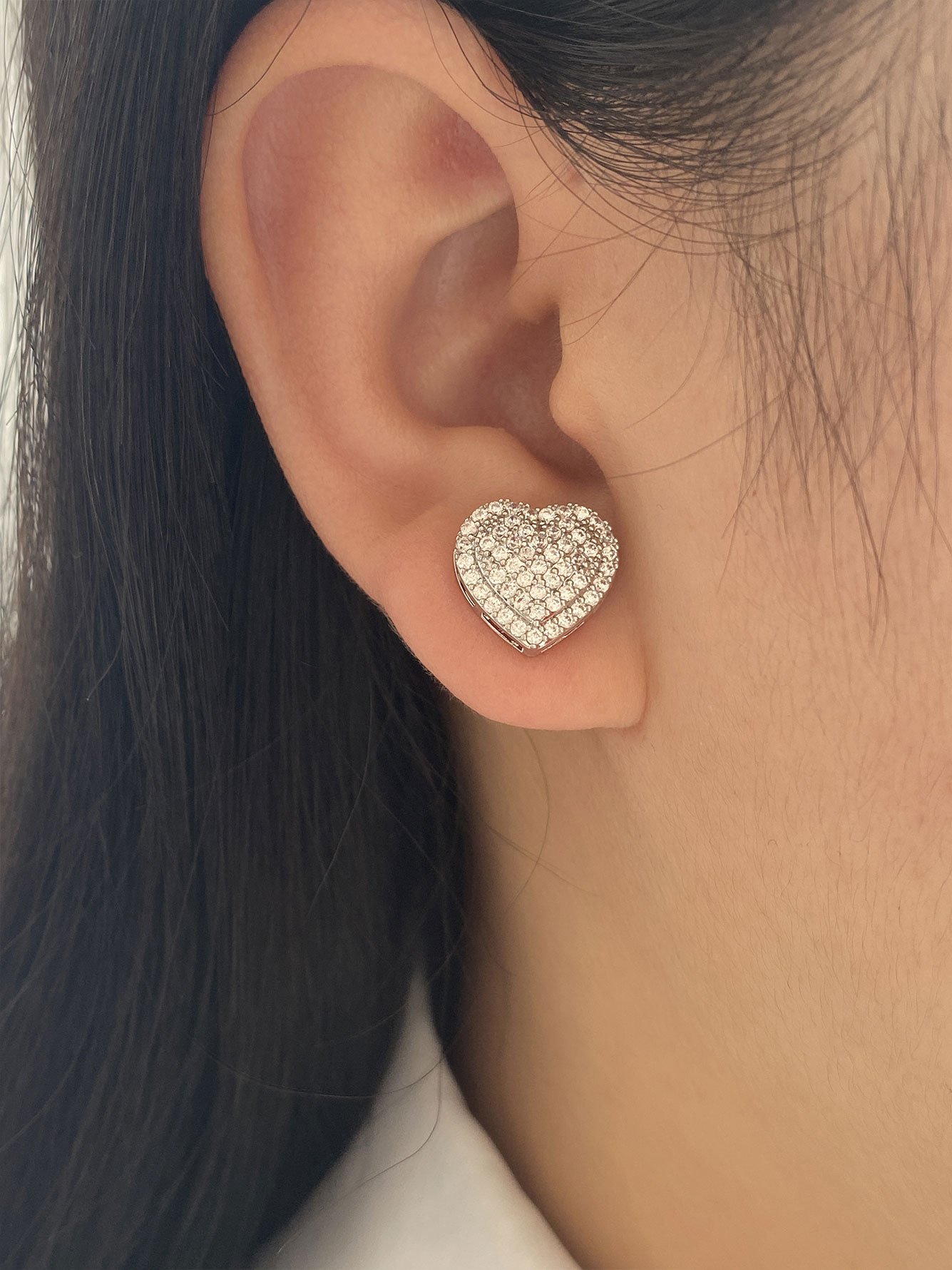 Silver Texture Earrings
