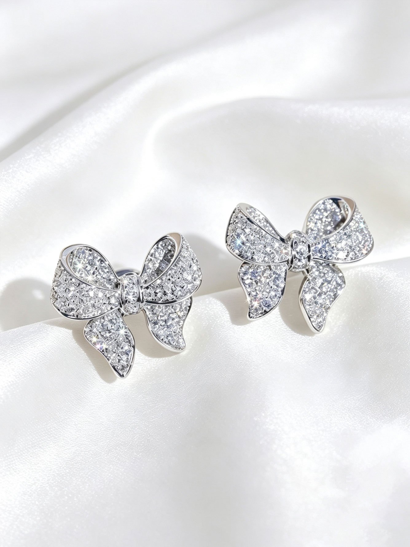 Silver Texture Earrings