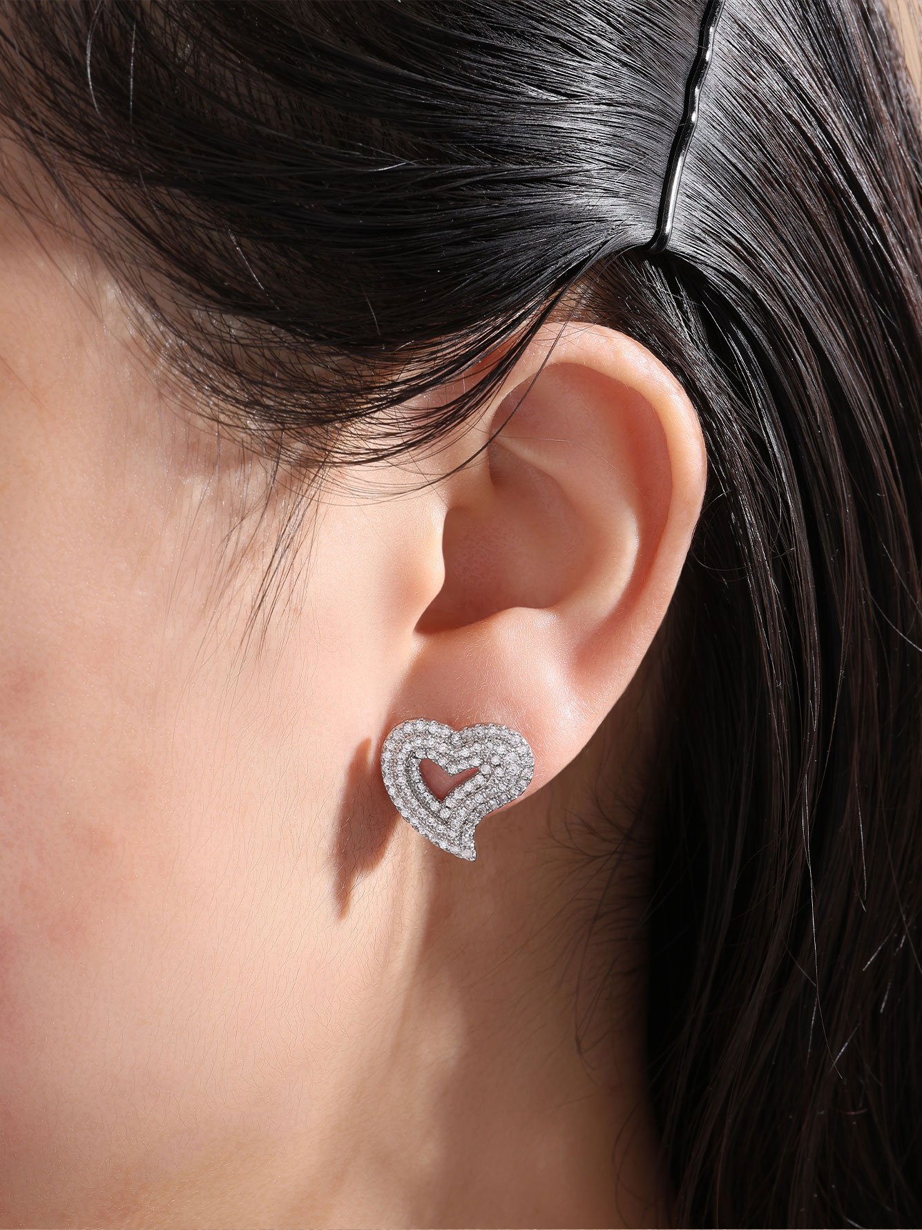 Silver Texture Earrings