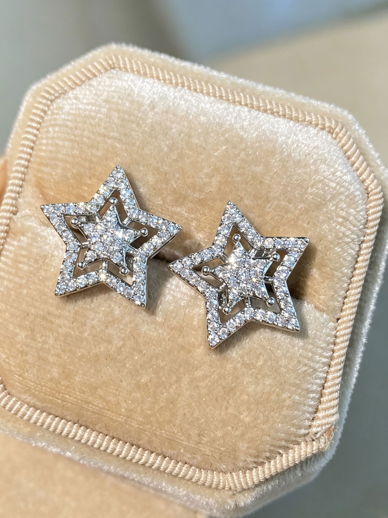 Silver Texture Earrings