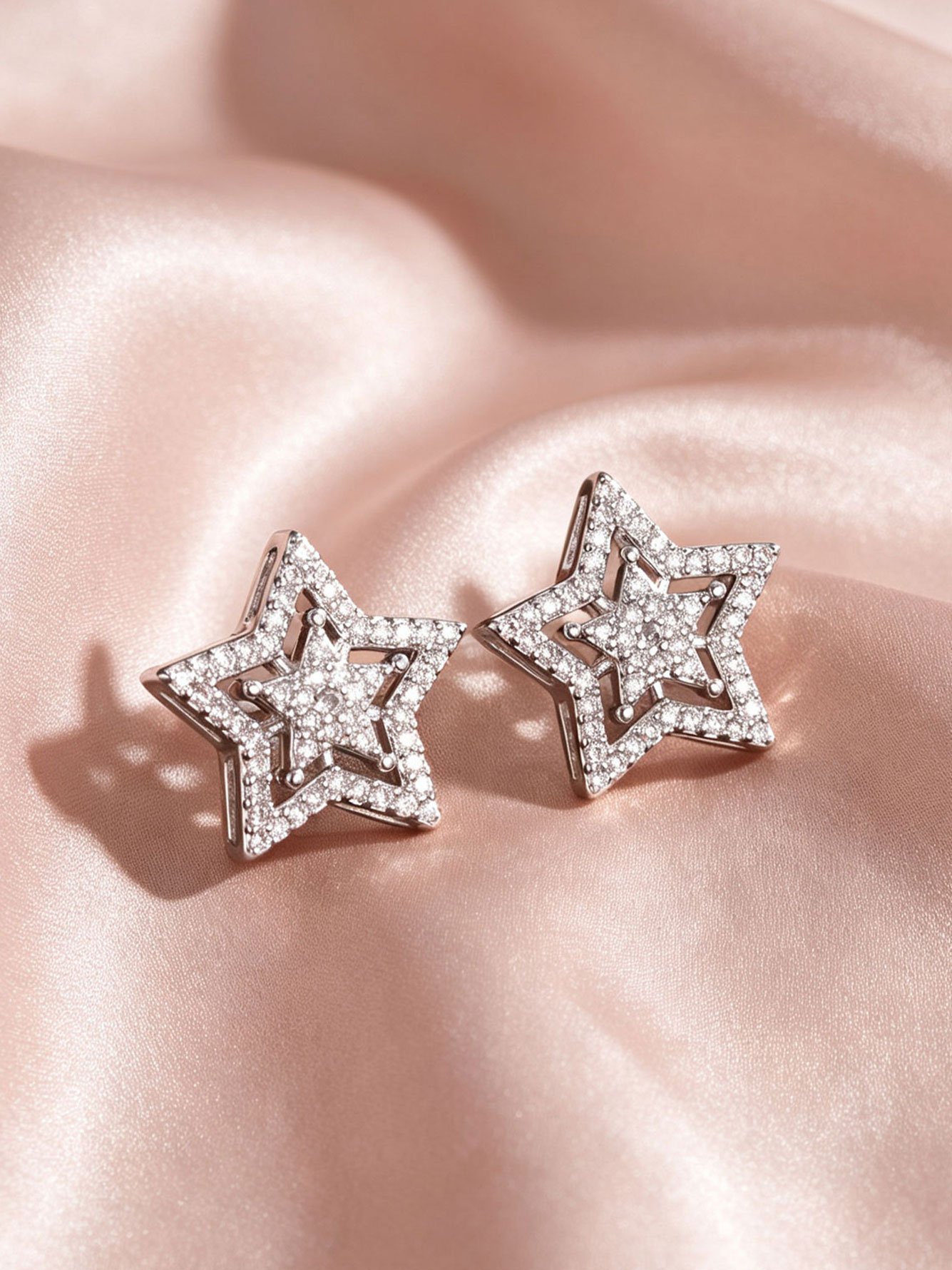 Silver Texture Earrings