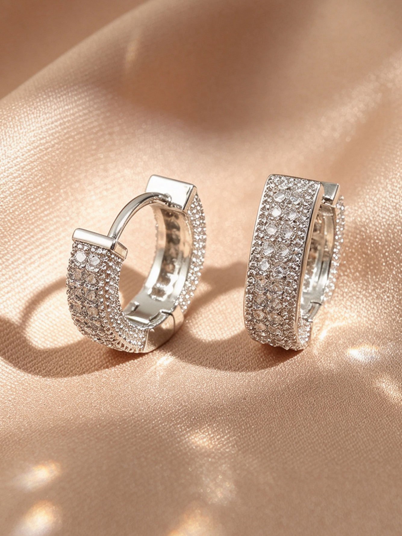 Silver Texture Earrings