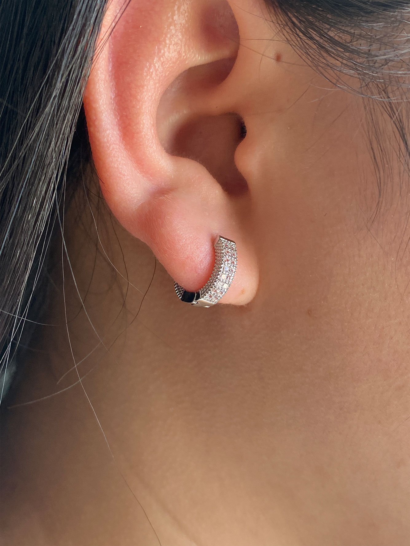 Silver Texture Earrings