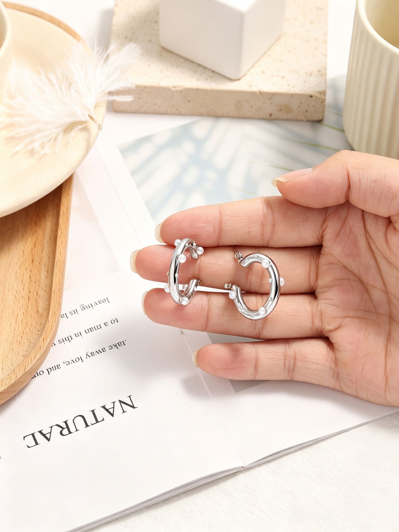 Silver Plain Earrings