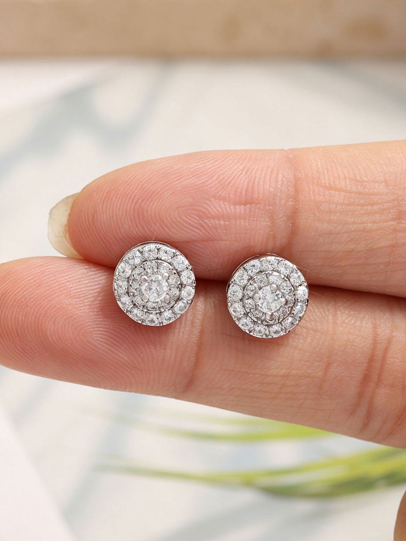 Silver Plain Earrings