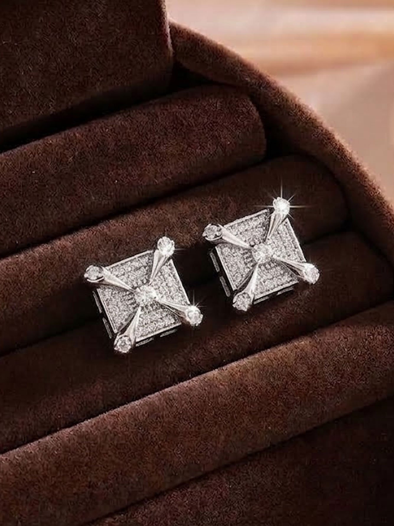 Silver Texture Earrings