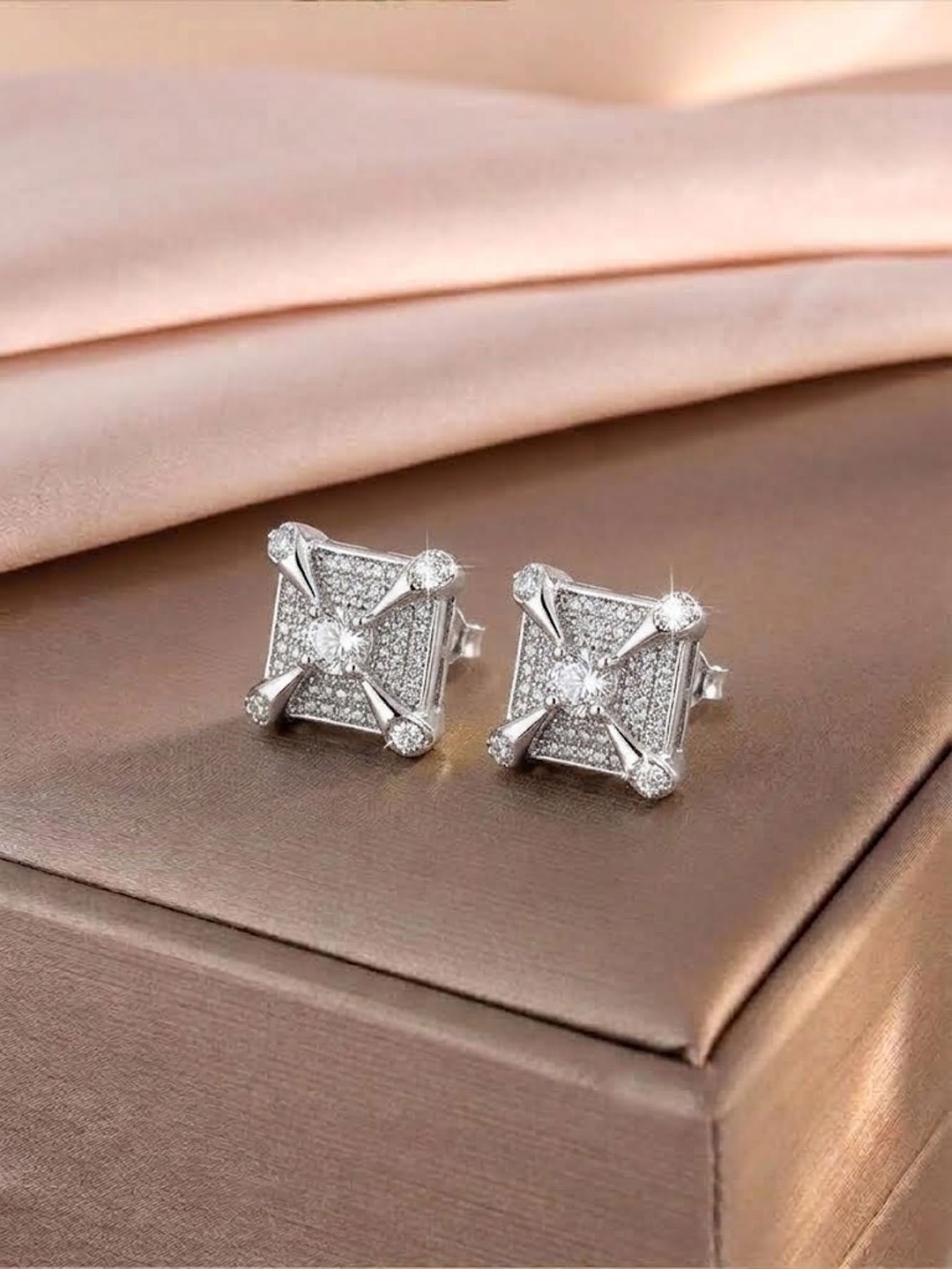 Silver Texture Earrings