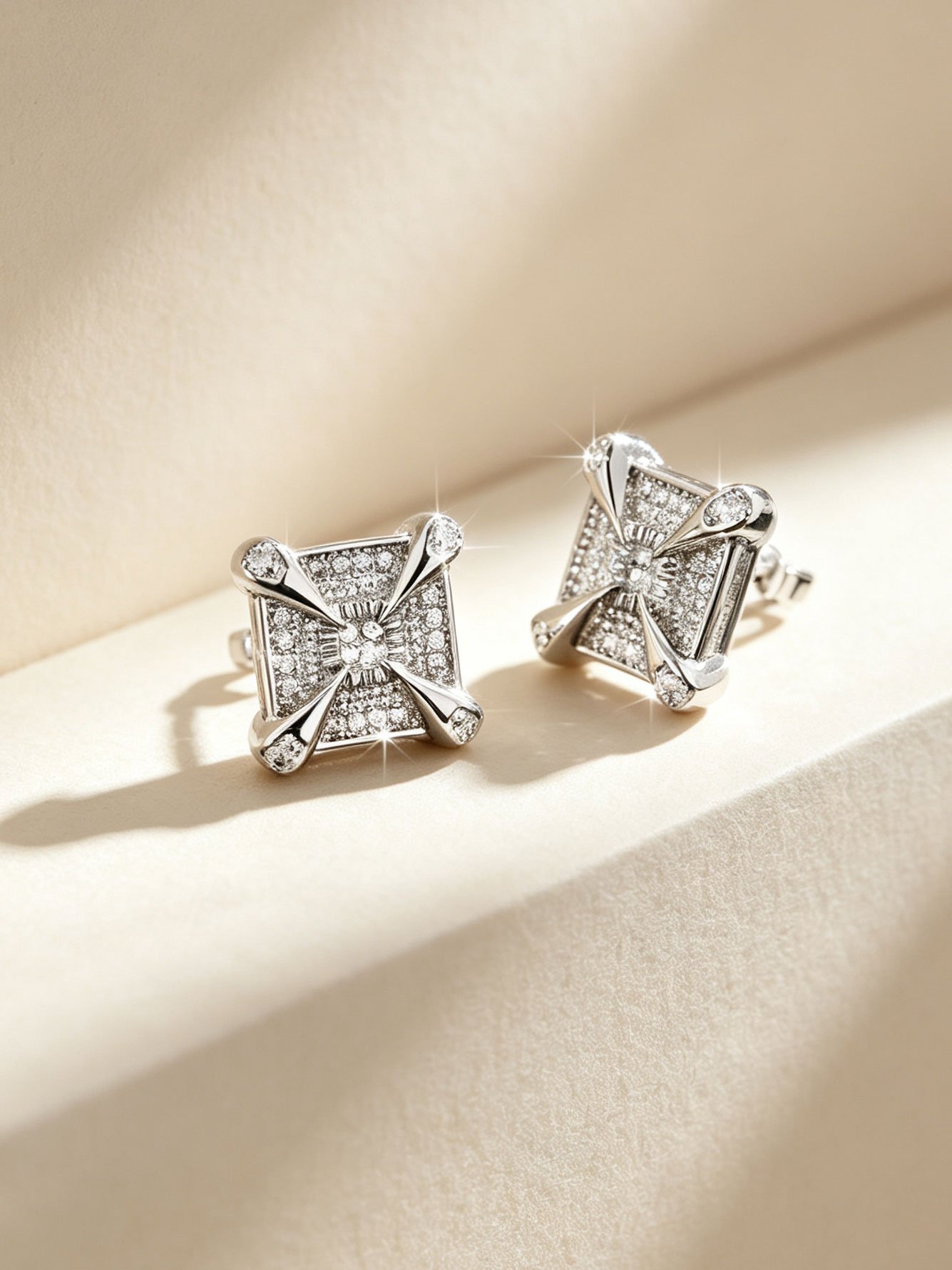 Silver Texture Earrings