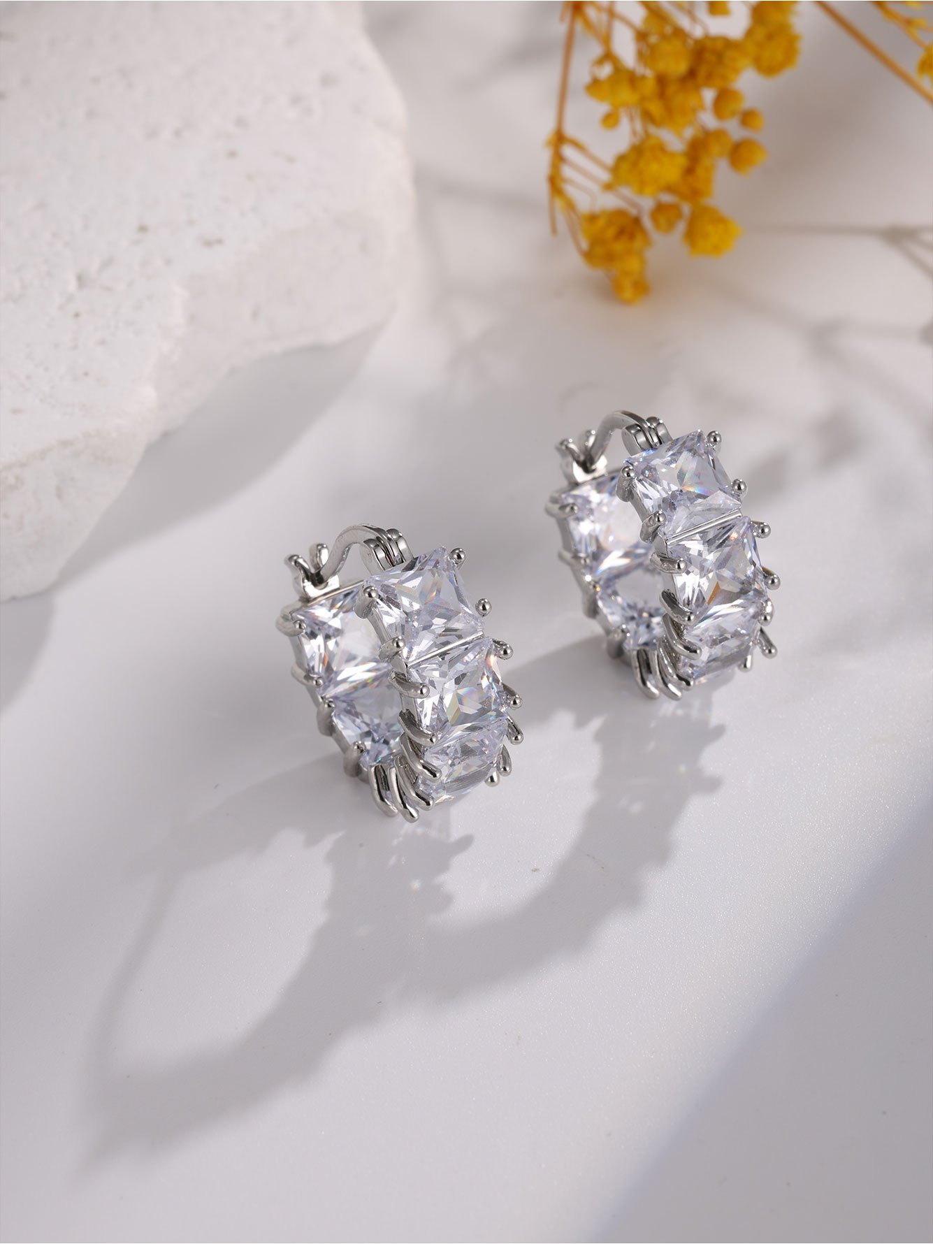 Silver Plain Earrings