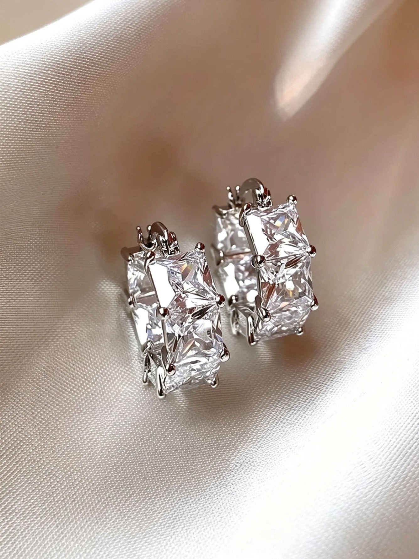 Silver Plain Earrings