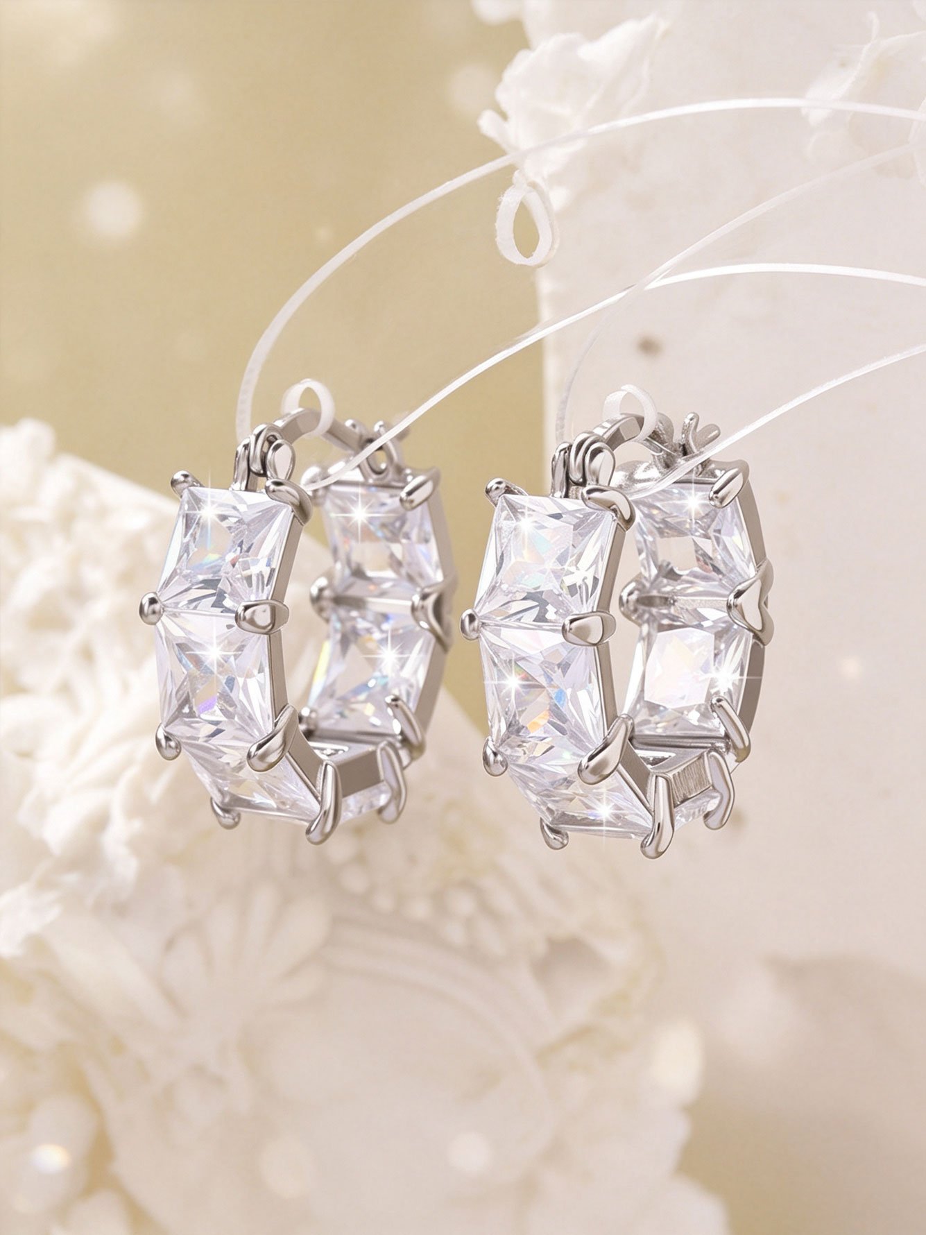 Silver Plain Earrings