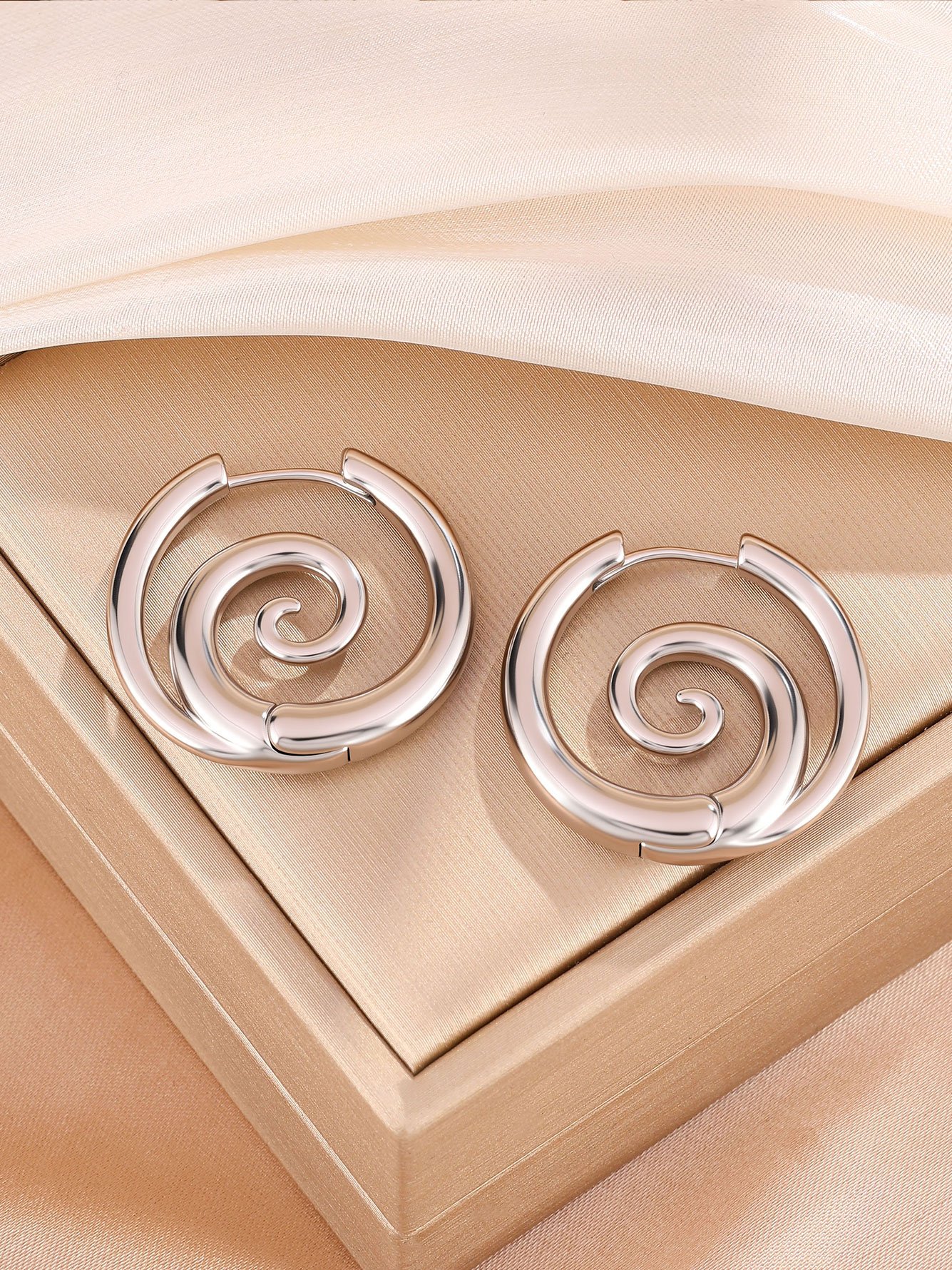 Silver Plain Earrings