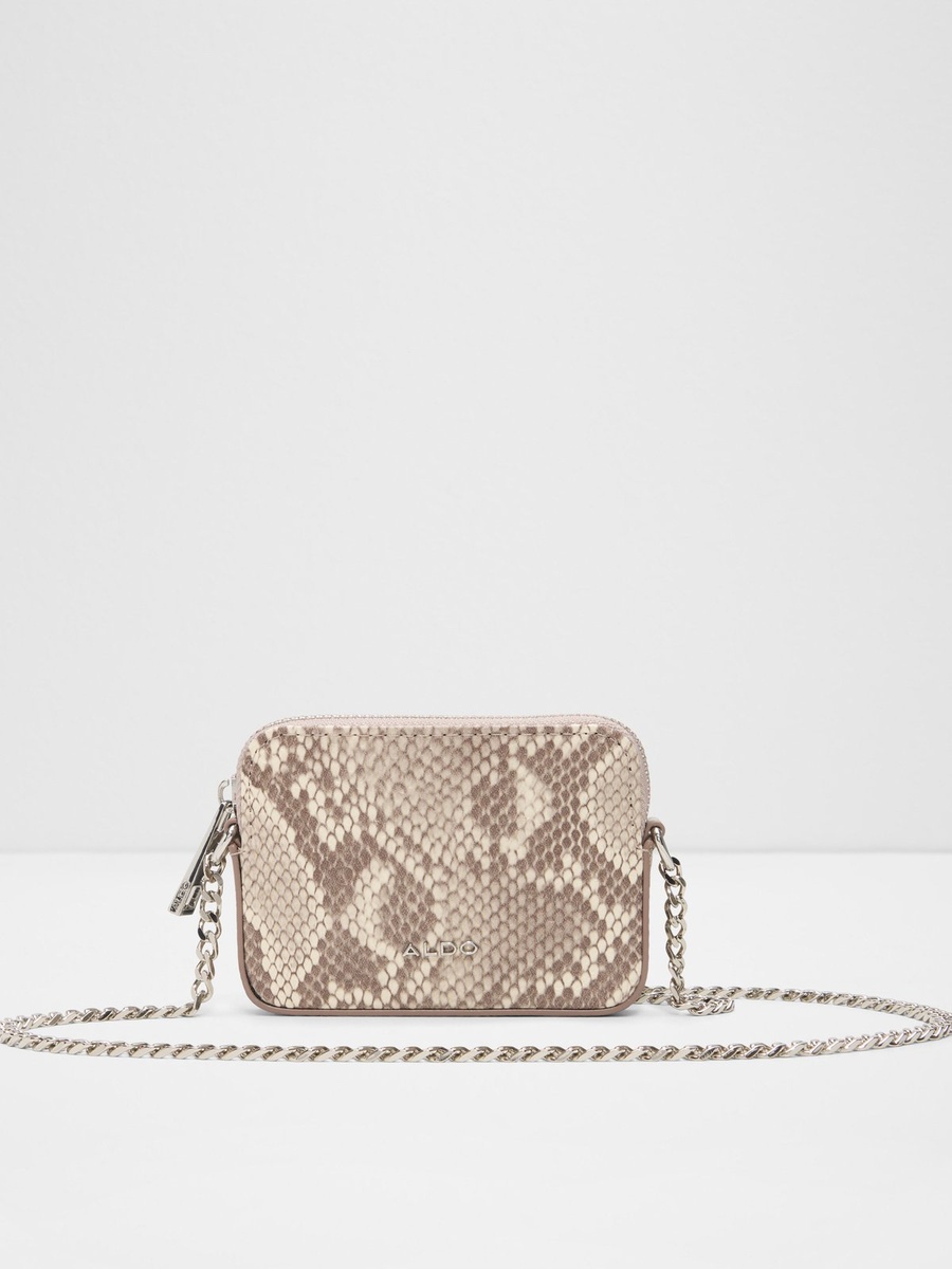 Snakeskin Print Crossbody Bag