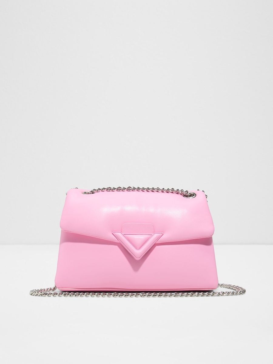 Plain Crossbody Bag with Chain