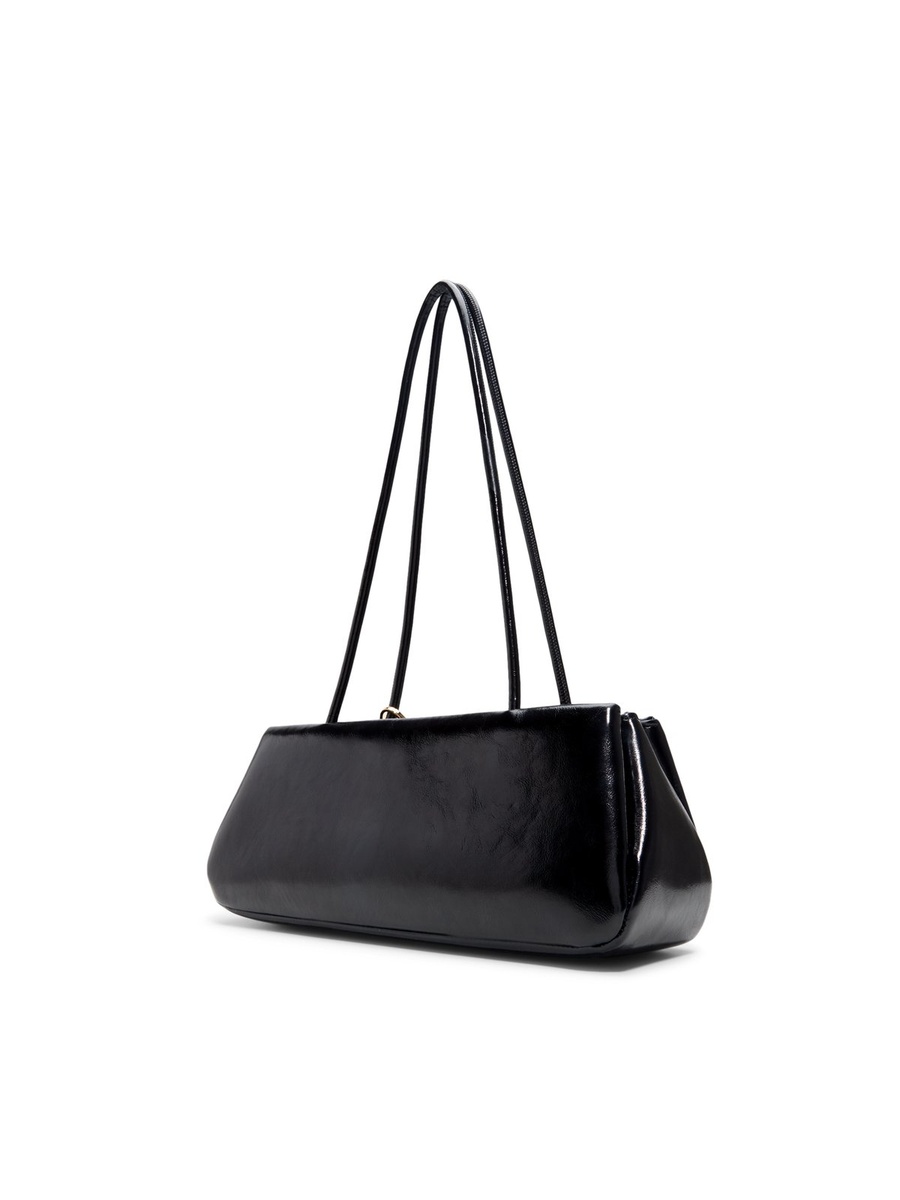 Plain Shoulder Bag with Charm