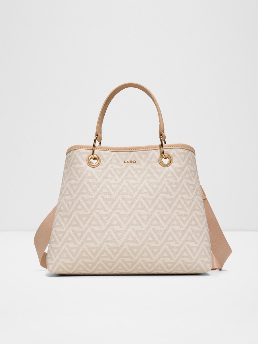 Printed Handbag with Shoulder Strap