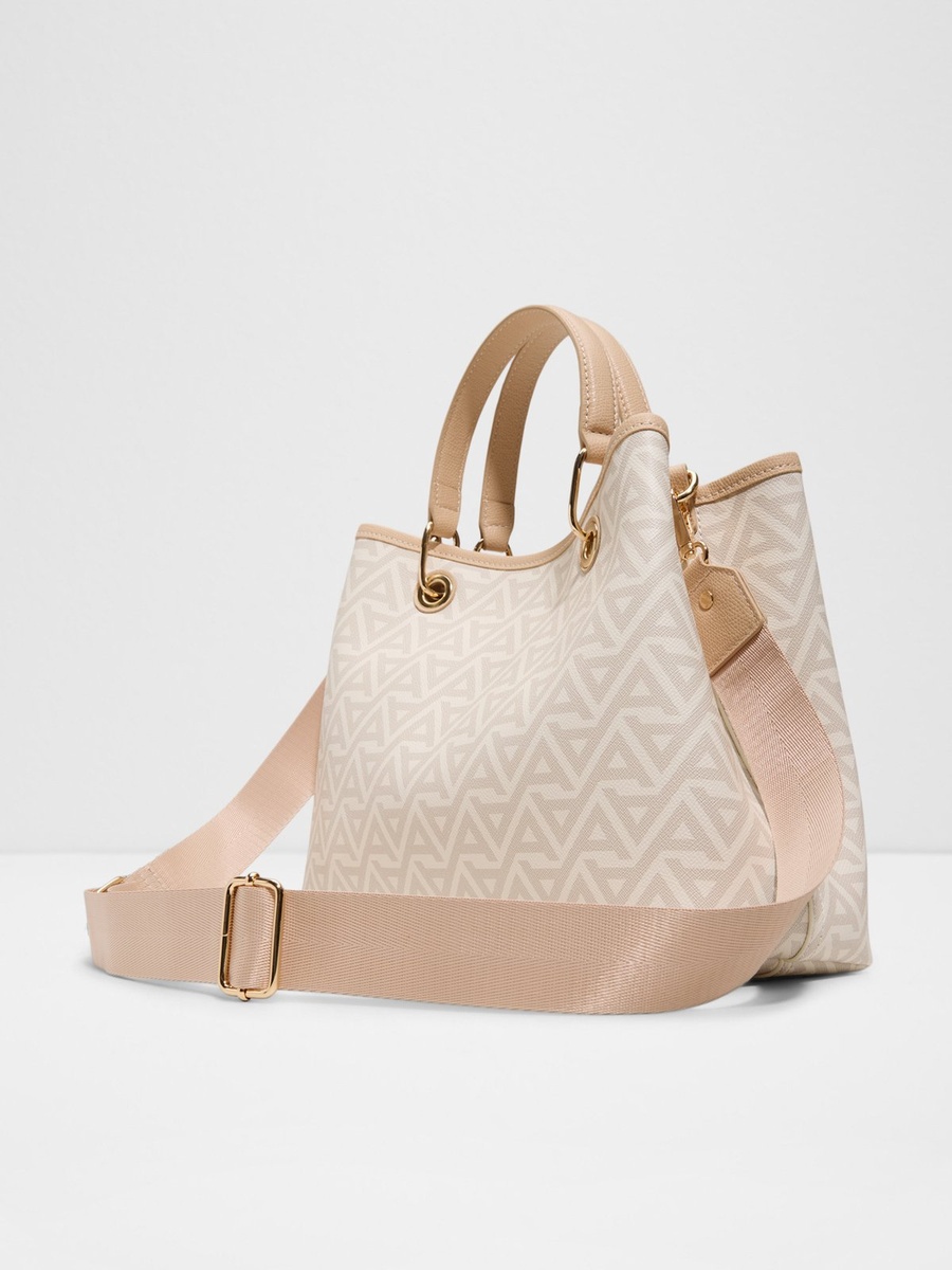 Printed Handbag with Shoulder Strap