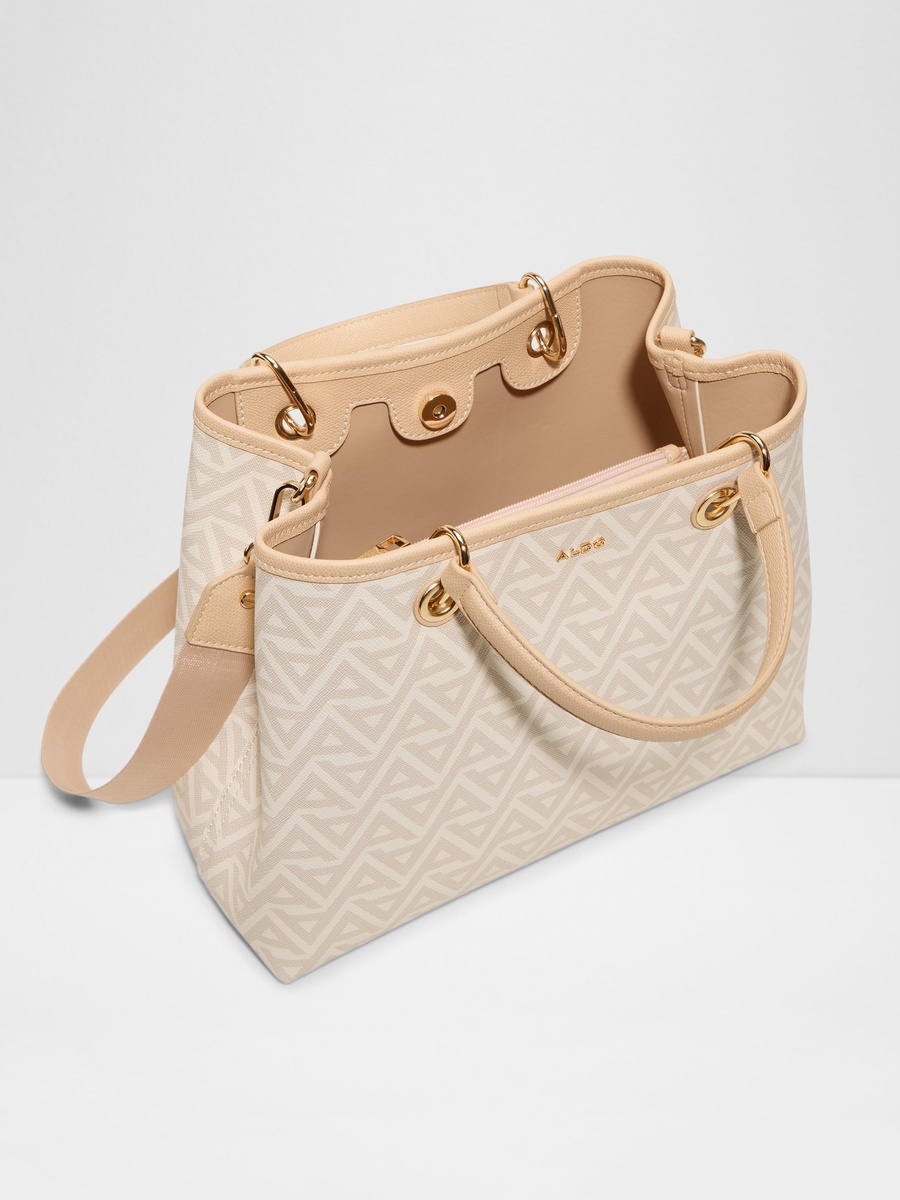 Printed Handbag with Shoulder Strap