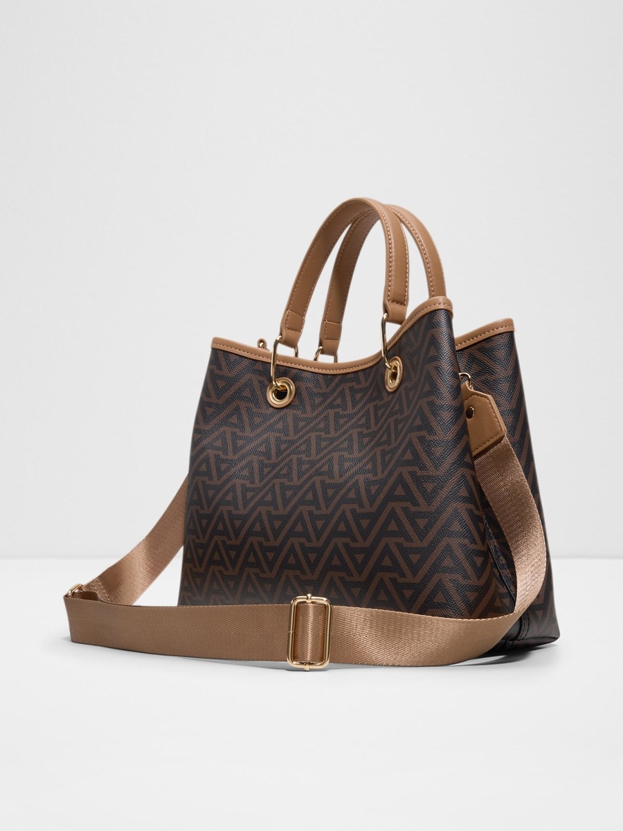 Printed Handbag with Shoulder Strap