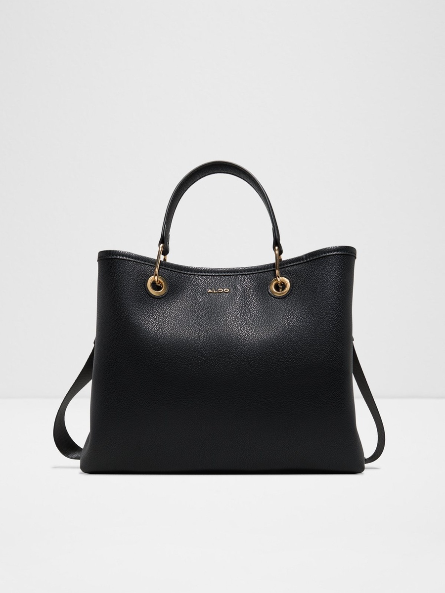 Plain Handbag with Crossbody Strap