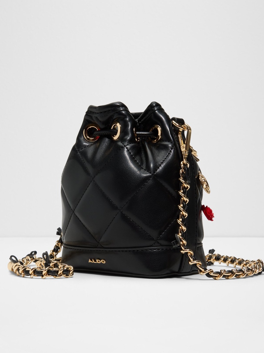 Embellished Drawstring Bucket Bag
