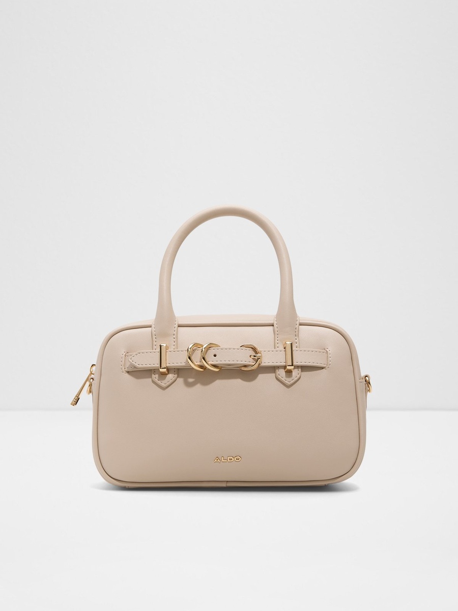 Plain Handbag with Crossbody Strap