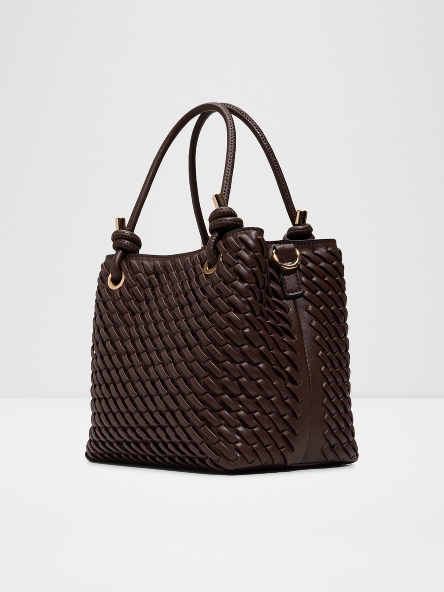 Weave Design Top Handle Bag