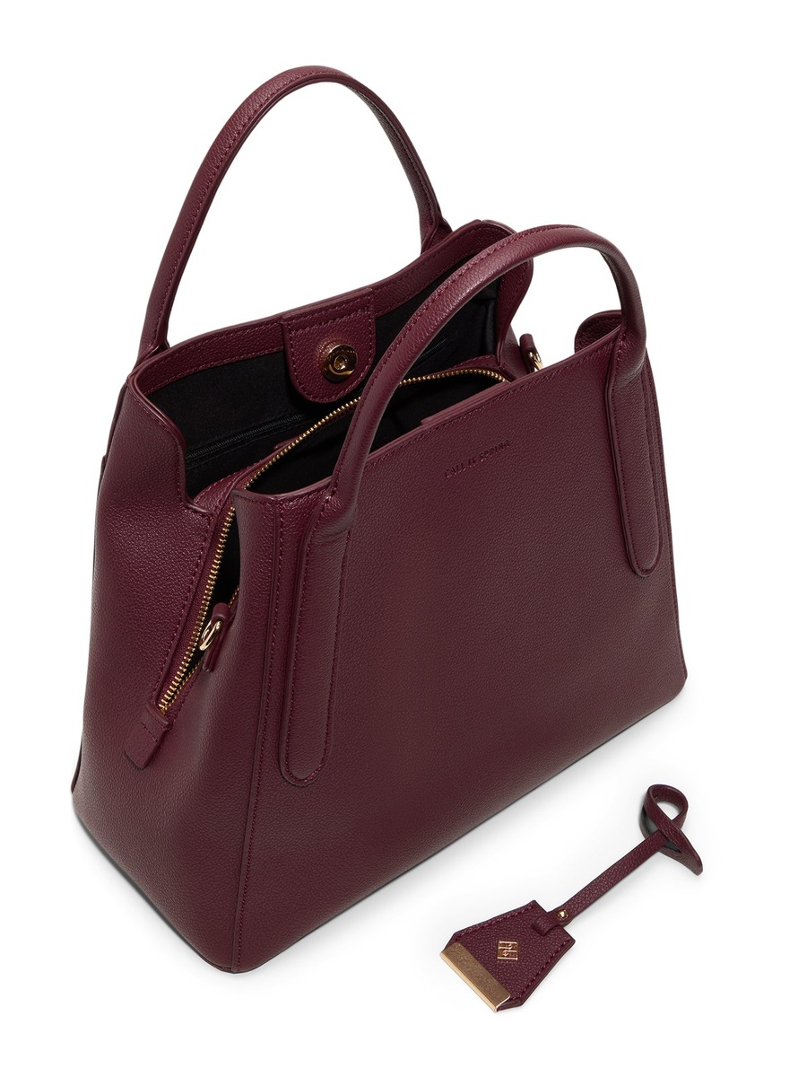 Plain Handbag with Charm