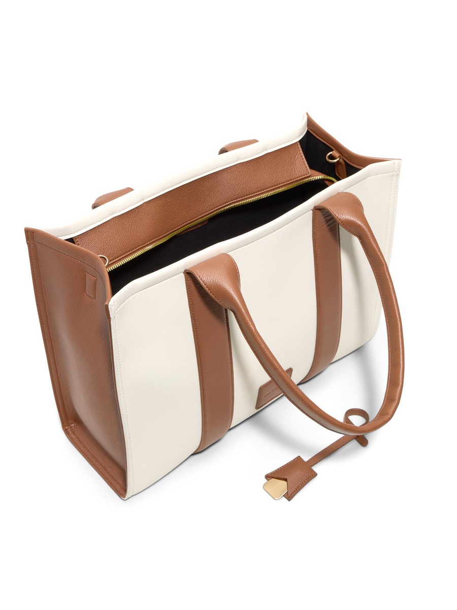Contrast Trim Tote Bag