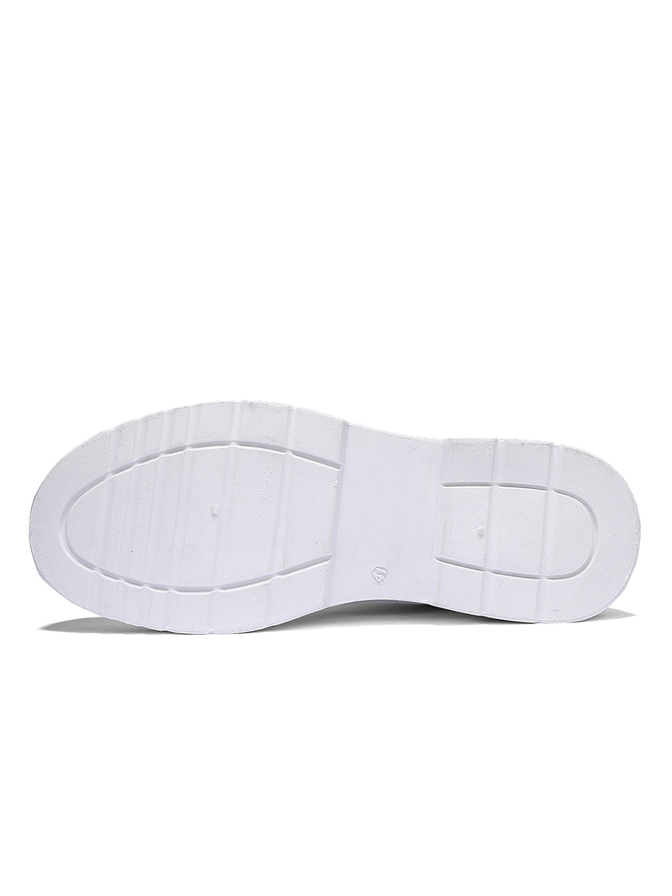 White Plain Lace Ups Sneakers