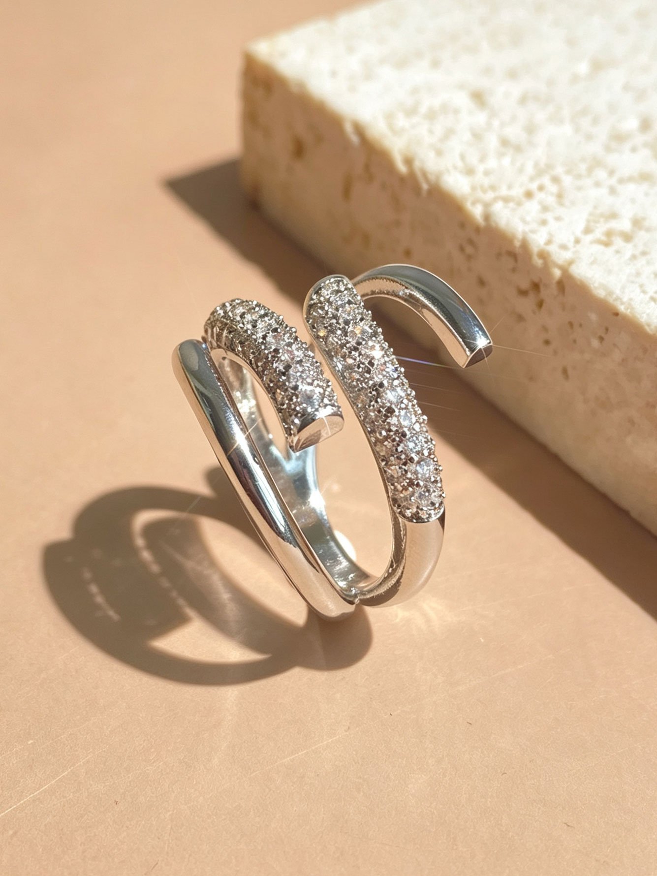 Silver Texture Ring