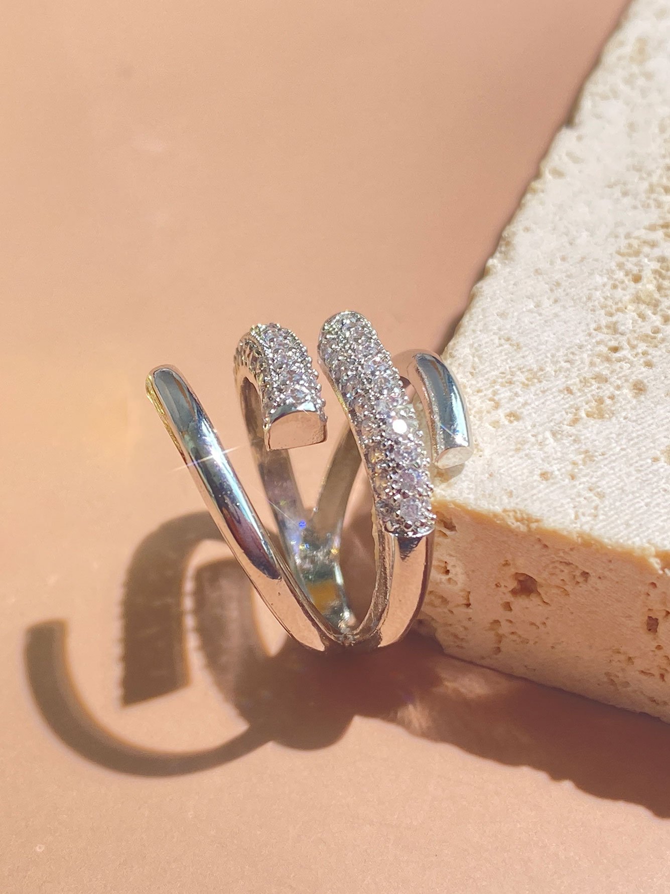 Silver Texture Ring