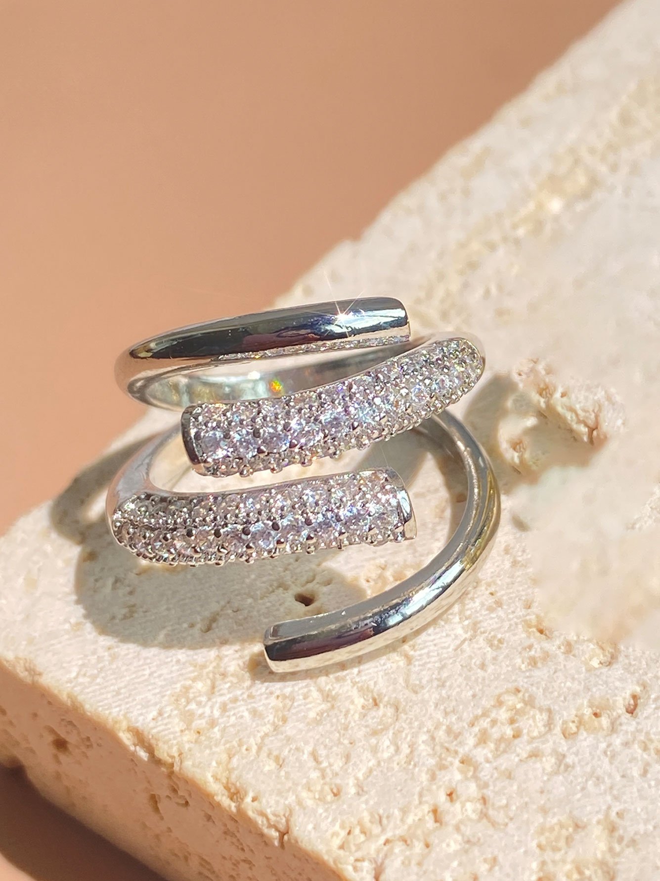 Silver Texture Ring