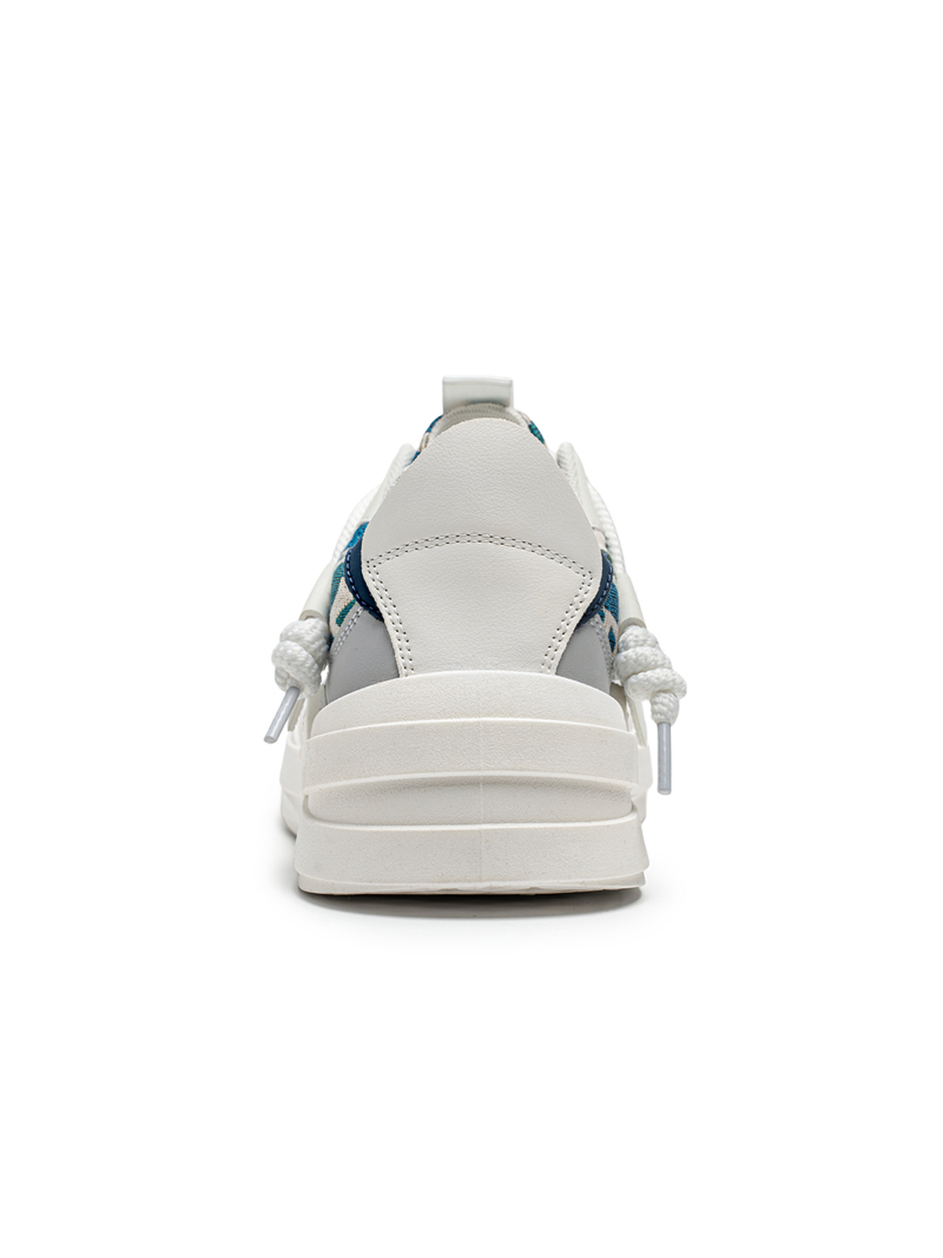 Multi Color Block Lace Ups Sneakers