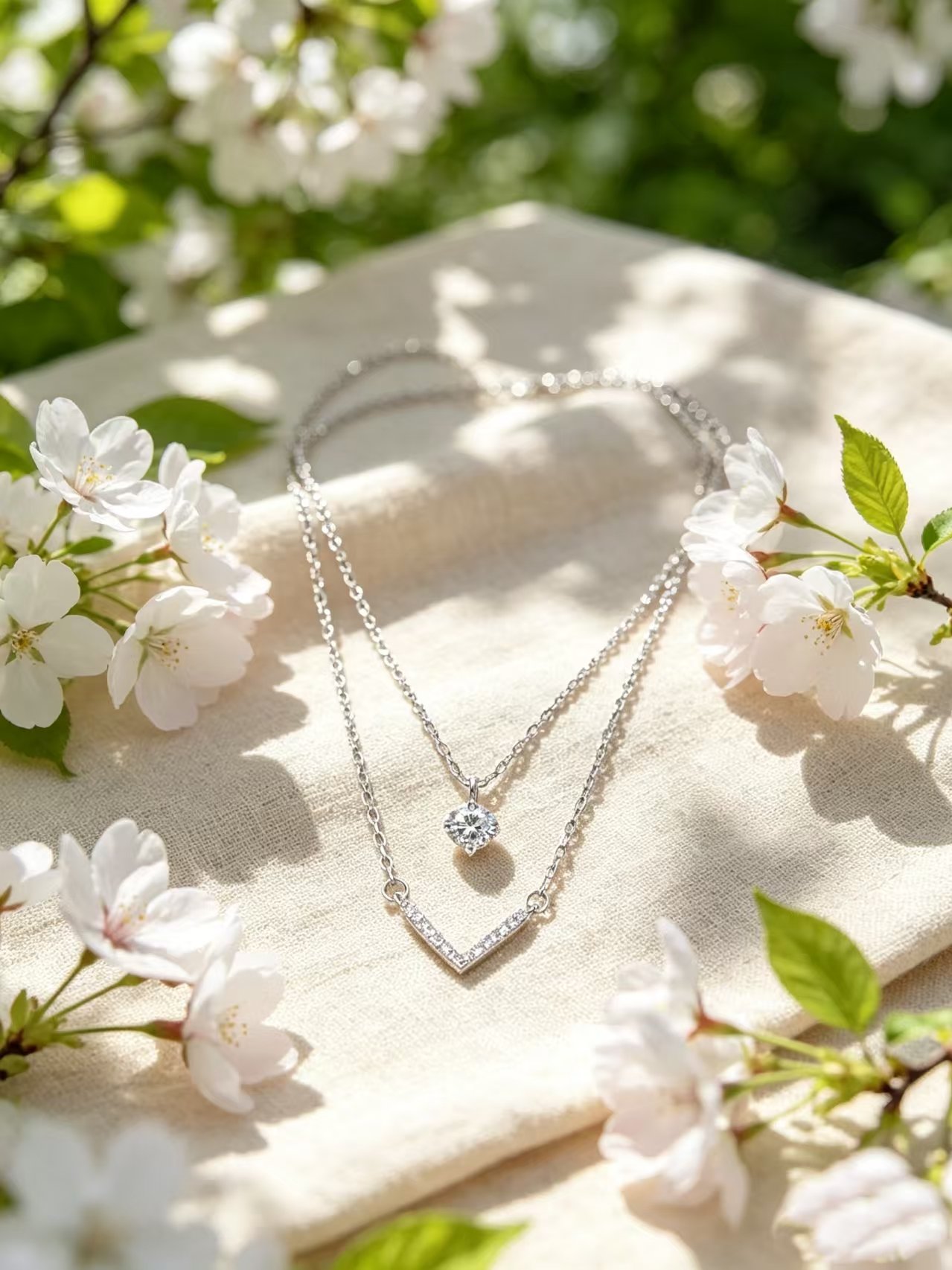Silver Solid Pendant Necklace