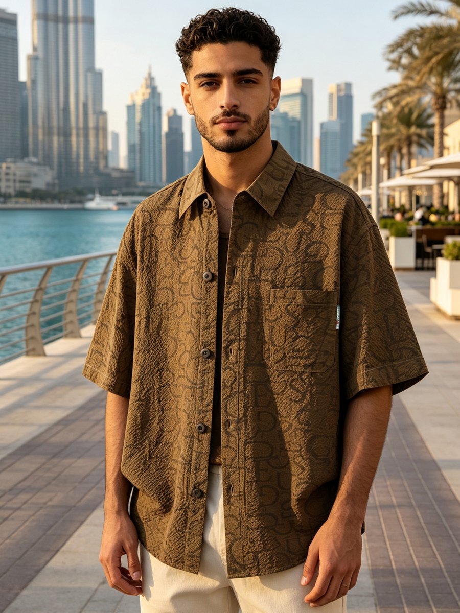Coffee Brown Dyed Regular Shirt