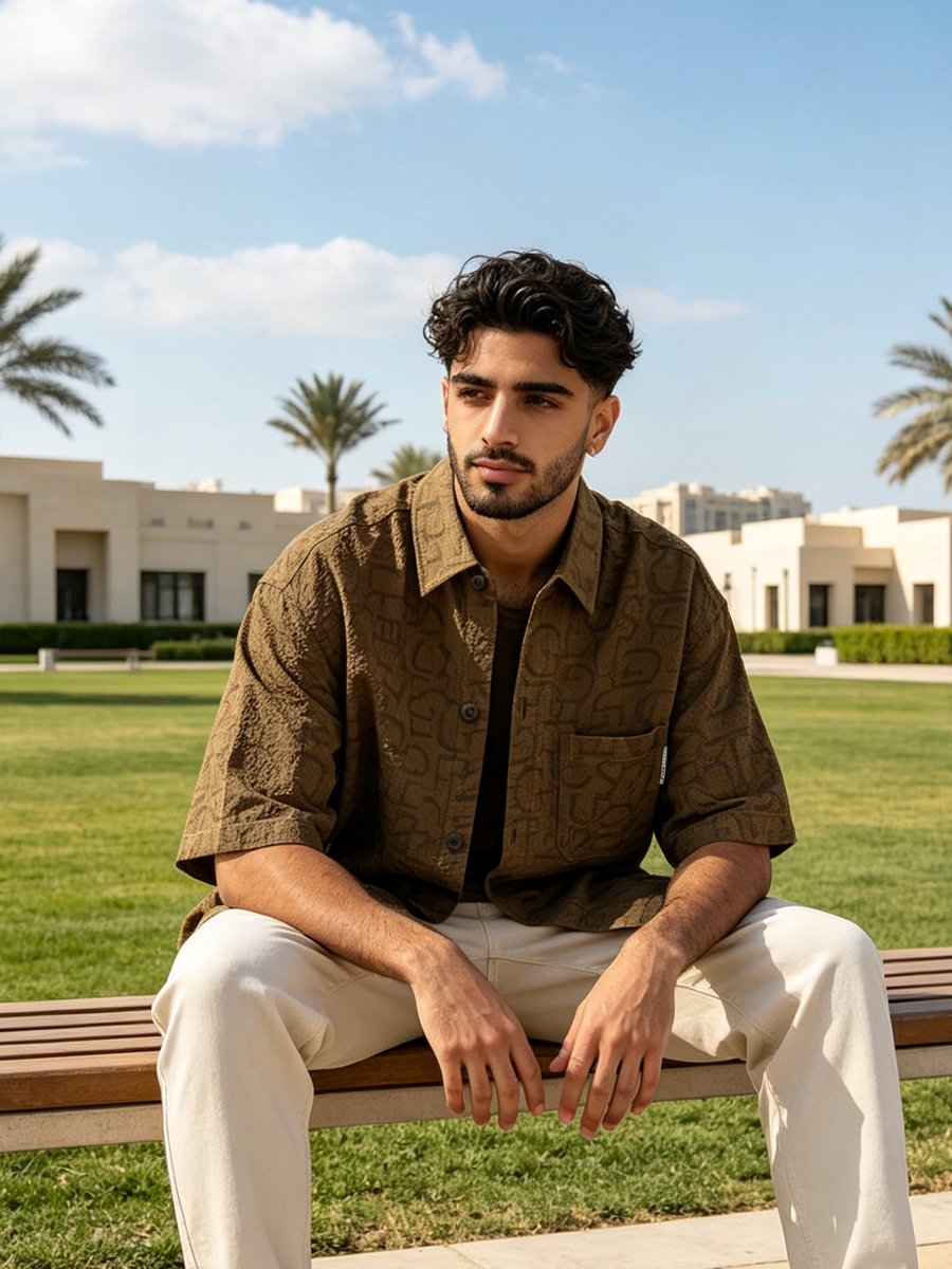 Coffee Brown Dyed Regular Shirt