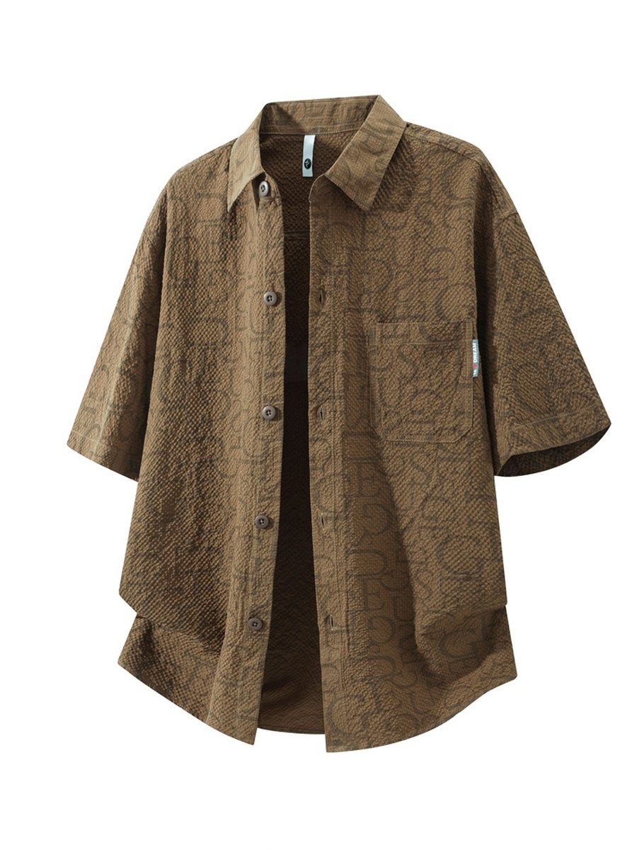 Coffee Brown Dyed Regular Shirt