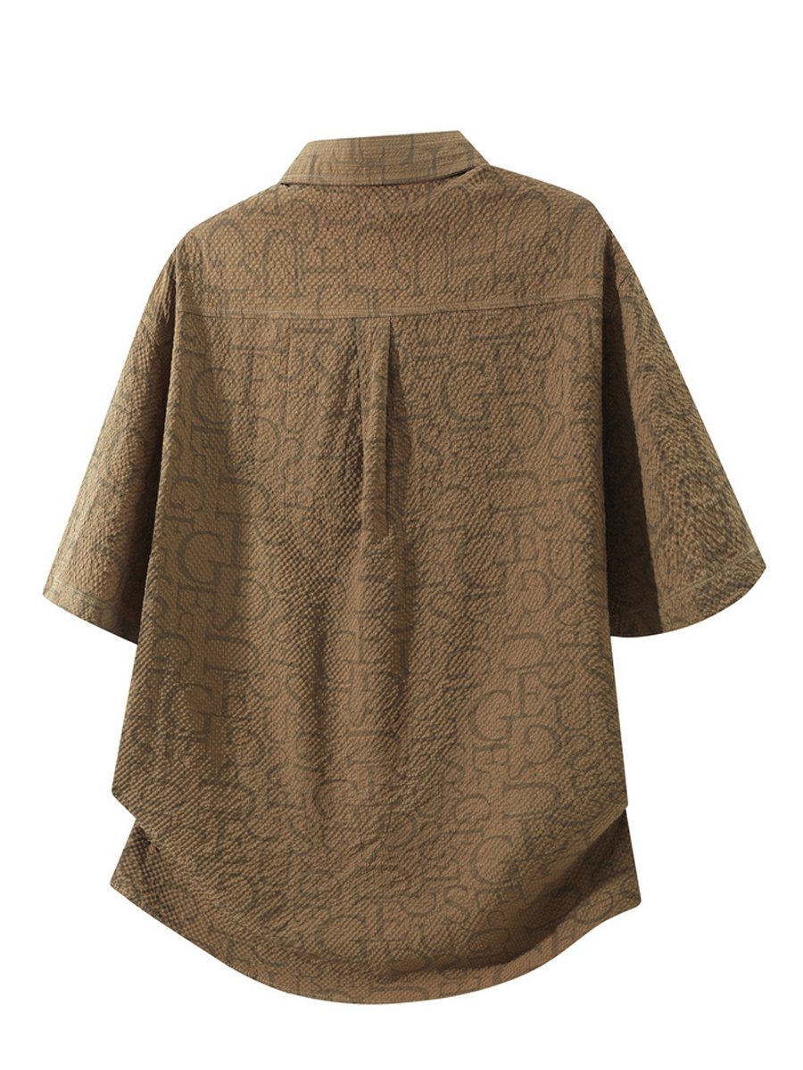 Coffee Brown Dyed Regular Shirt