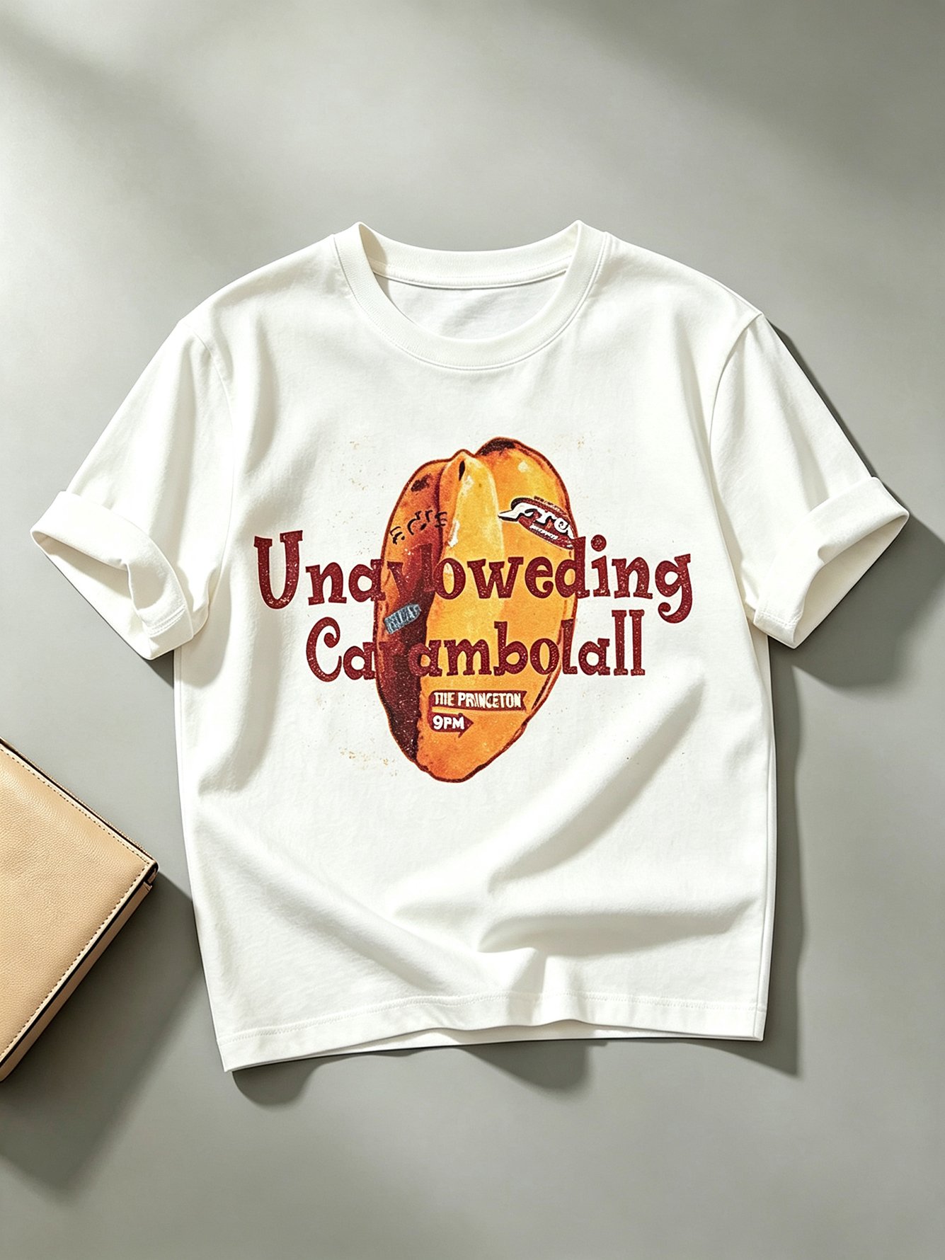 White Printed Round Neck Regular T-Shirt