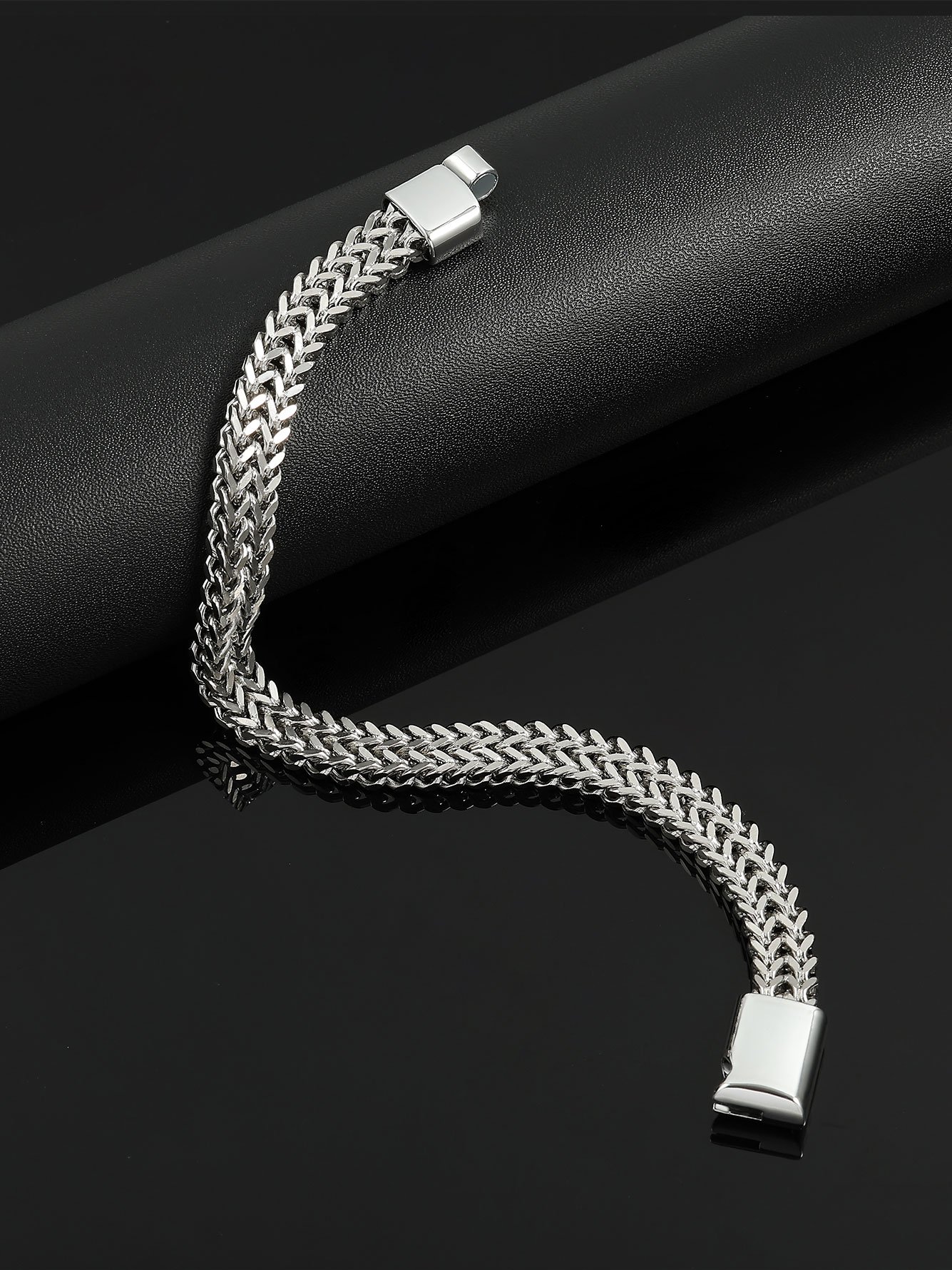 Silver Link Bracelet for Women - Casual Style