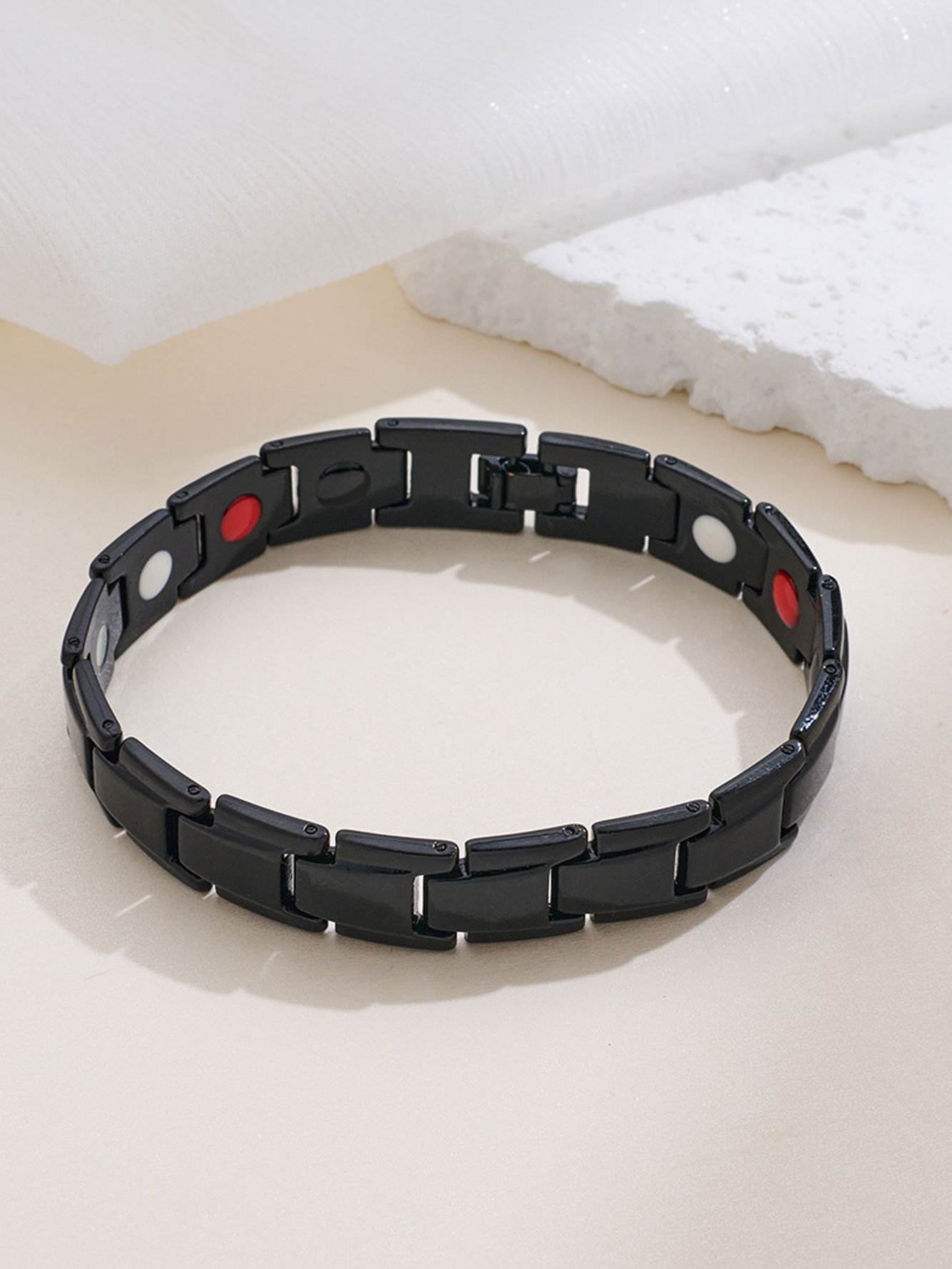 Black Link Bracelet for Women - Casual Everyday Style