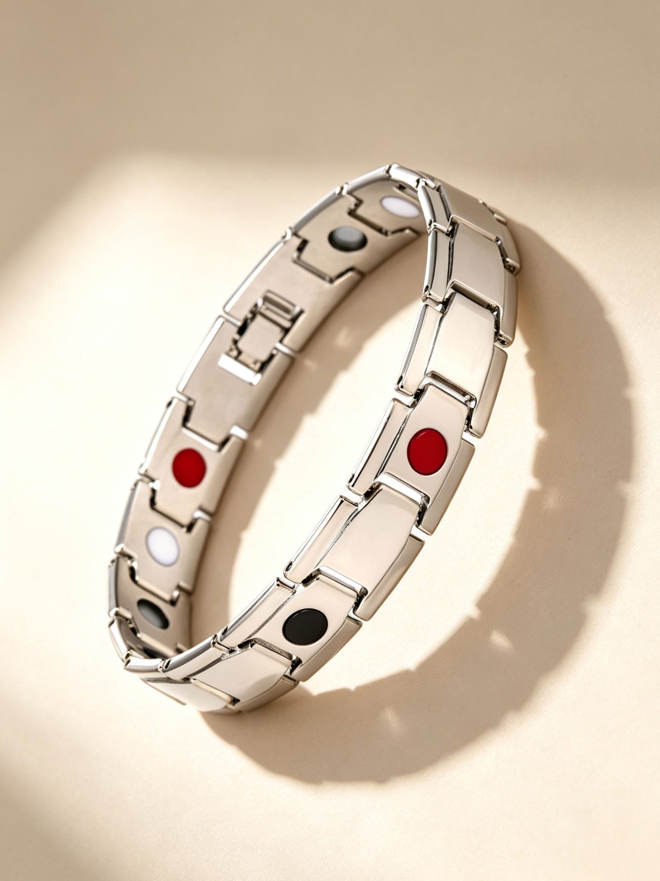 Silver Solid Link Bracelet